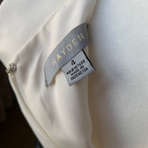 Hayden white sheath dress with black lace (sz 4) - Picture 9 of 10